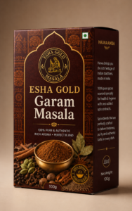 Esha Gold Garam Masala is a premium blend of carefully selected whole spices,